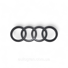 Емблема багажника кільця Audi чорна новий тип