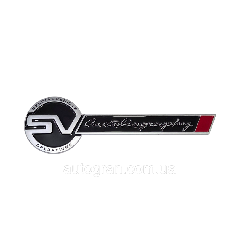 Емблема кузова Range Rover SV Autobiography Sport Evoque Discovery чорна