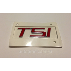 Емблема напис багажника Skoda TSI тип2