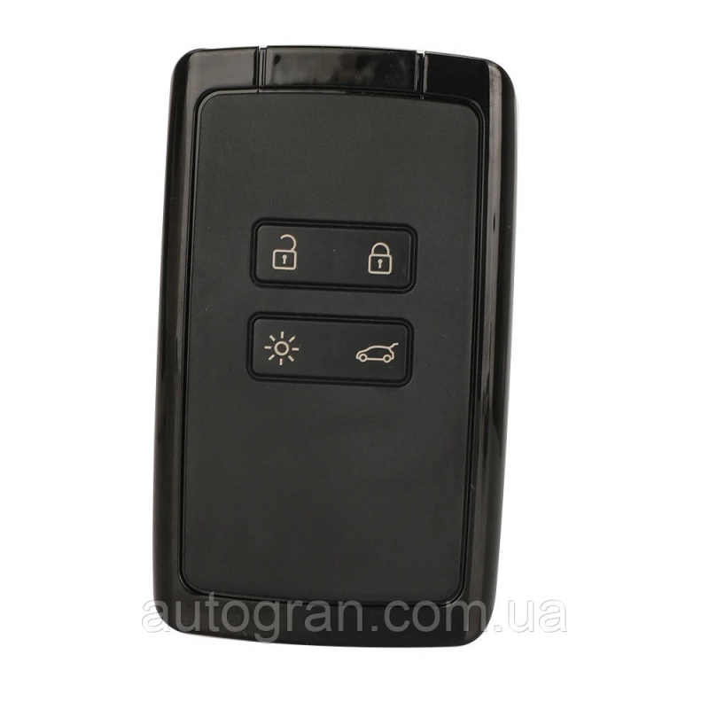 Корпус ключ-карта Renault Megane Espace Scenic Captur Koleos чорна Корпус ключ-карта Renault Megane Espace Scenic Captur Koleos чорна