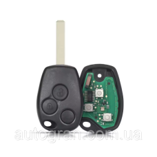 Ключ із платою Renault Opel 3 кнопки 433Mhz чип 4A лезо VA2