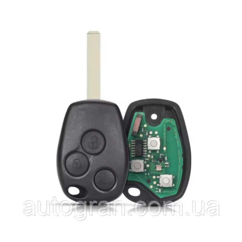 Ключ із платою Renault Opel 3 кнопки 433Mhz чип 4A лезо VA2 Ключ із платою Renault Opel 3 кнопки 433Mhz чип 4A лезо VA2