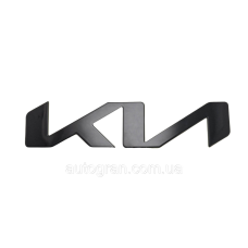 Емблема напис кузова Kia чорна глянець 23см*5.3см