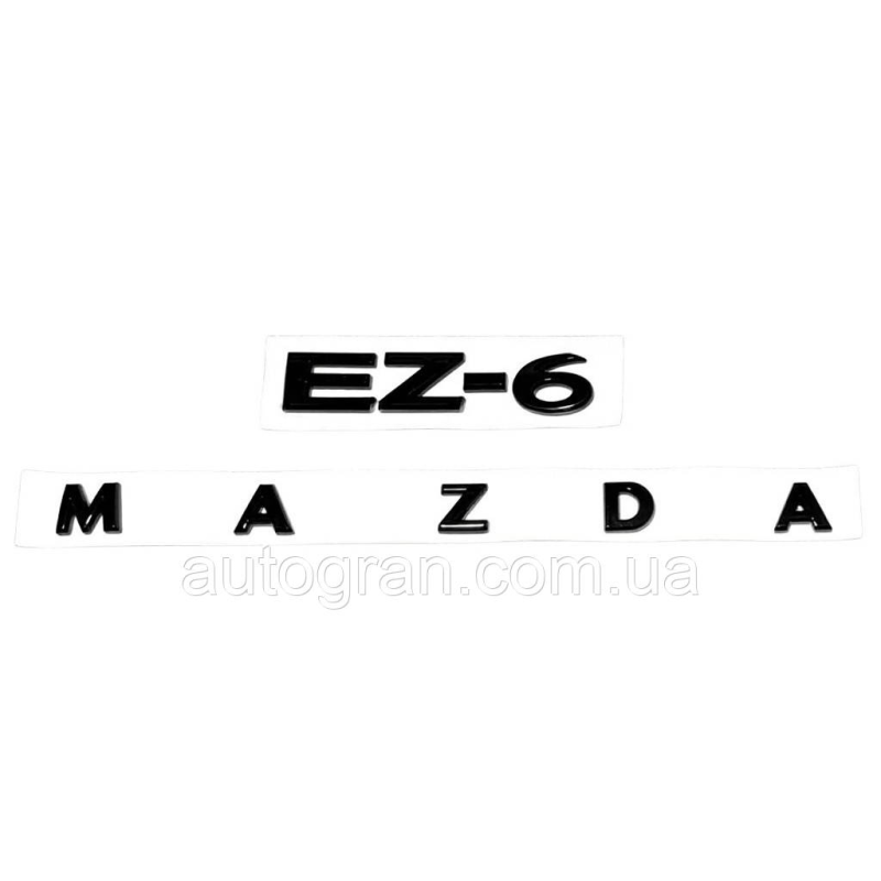 Емблема напис багажника Mazda EZ-6 чорна