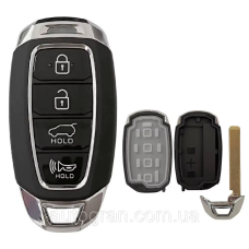 Корпус смарт ключа Hyundai i30 Ix35 Azera Solaris Kona 4 кнопки