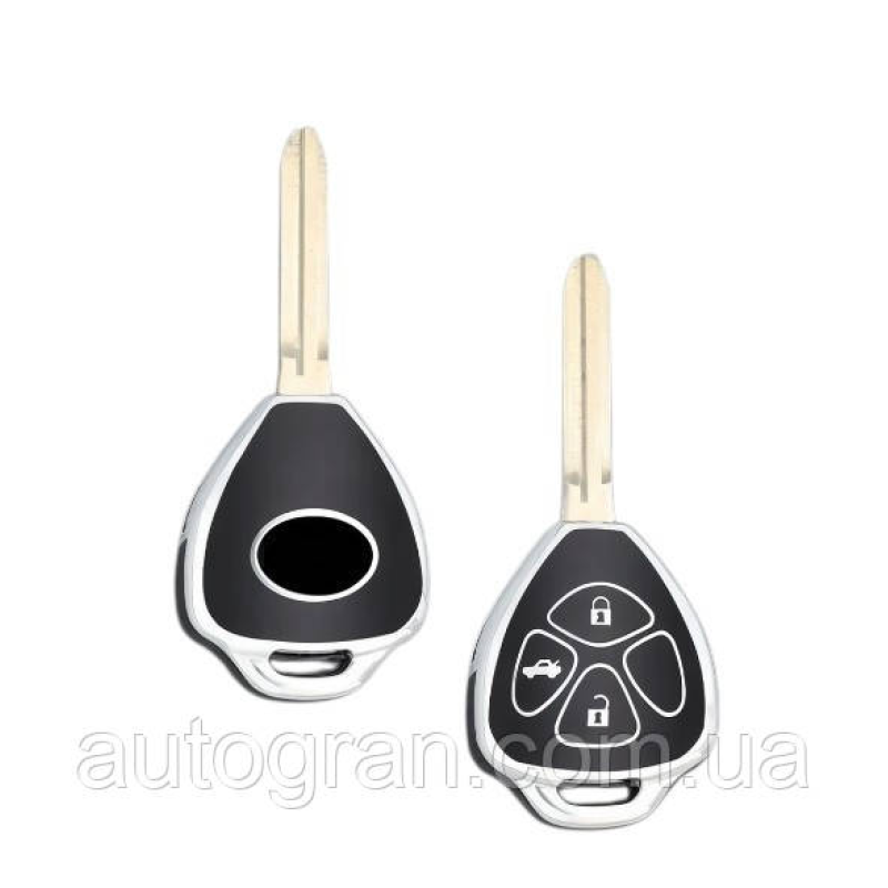 Чохол на ключ Toyota Prado Camry Rav4 Corolla 3 кнопки Чохол на ключ Toyota Prado Camry Rav4 Corolla 3 кнопки
