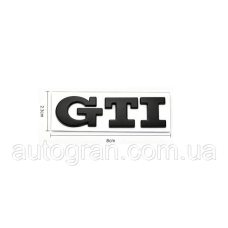 Емблема кузова GTI для VW Volkswagen Golf чорна