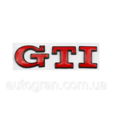 Емблема кузова GTI для VW Volkswagen Golf чорно-червона