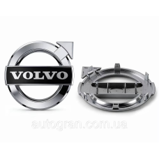 Емблема решітки радіатора Volvo хром+чорний