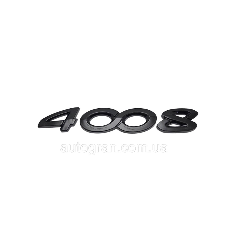 Емблема напис багажника Peugeot 4008 чорна