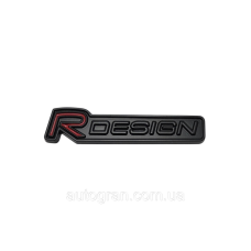 Емблема кузова Volvo Rdesign чорна