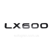 Емблема напис багажника Lexus LX600 чорна