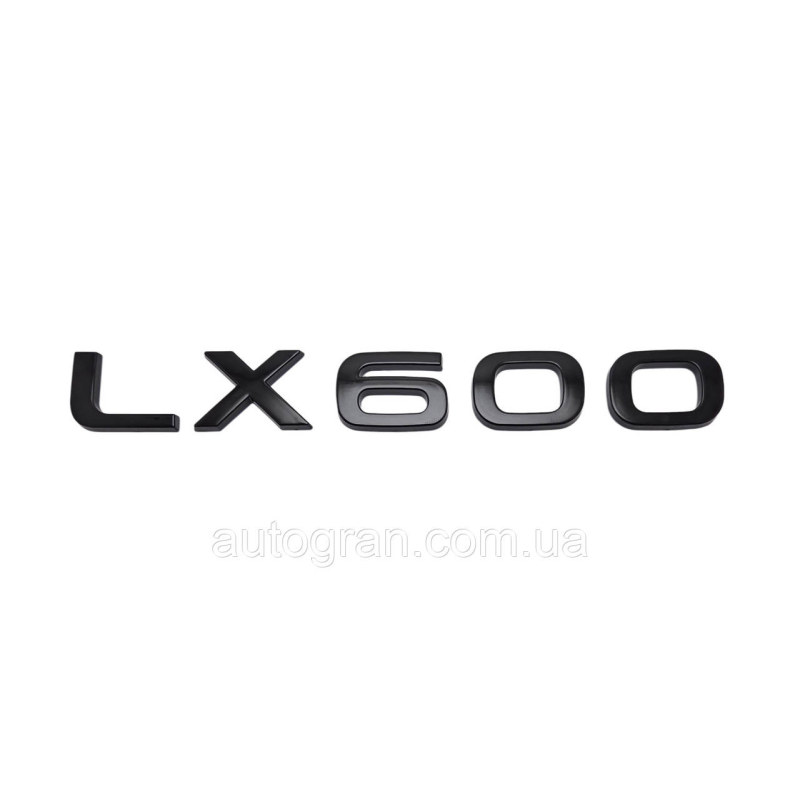 Емблема напис багажника Lexus LX600 чорна