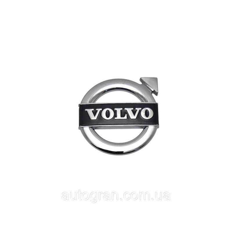 Емблема руля Volvo хром+чорна