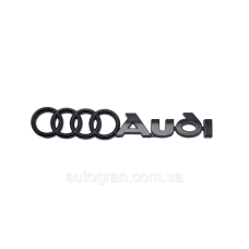 Емблема кузова Audi чорна