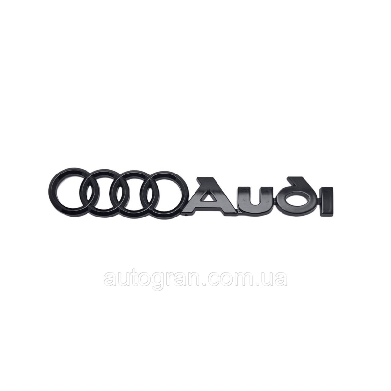 Емблема кузова Audi чорна