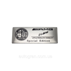 Емблема на кузов або для декору салону AMG Special edition срібло