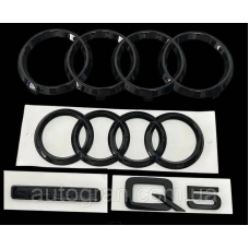 Комплект емблем антихром Audi Q5