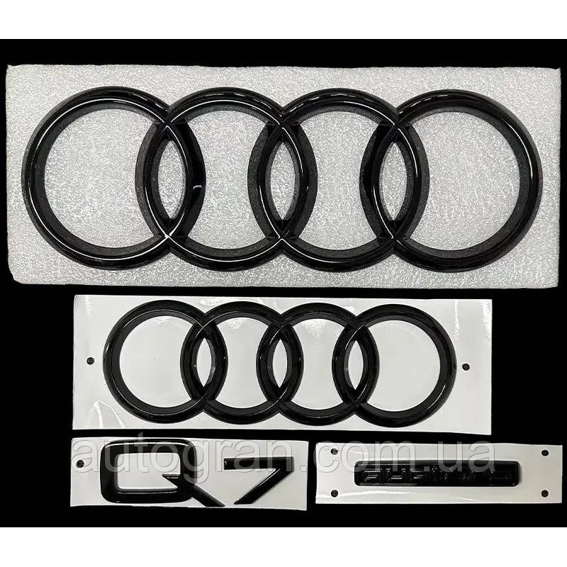 Комплект емблем антихром Audi Q7 2007-2016