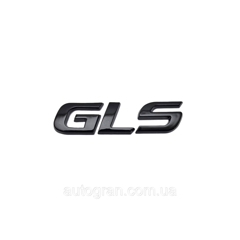 Емблема напис багажника GLS для Hyundai чорна