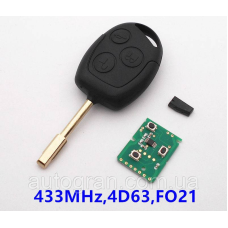 Ключ Ford з платою 433Mhz, лезом FO21 і чипом 4D63