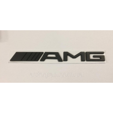 Емблема напис кузова Mercedes AMG чорна матова