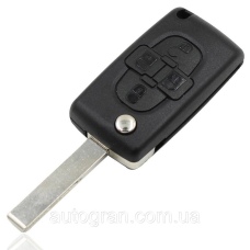 Корпус викидного ключа Peugeot Citroen 4 кнопки