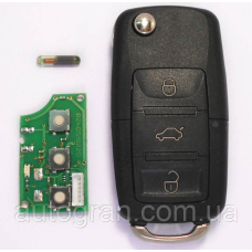 Ключ викидний Volkswagen 3 кнопки 1K0959753G 433MHz ID48