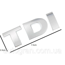 Емблема напис багажника VW Volkswagen TDI для Golf Passat Caddy Touran тип3