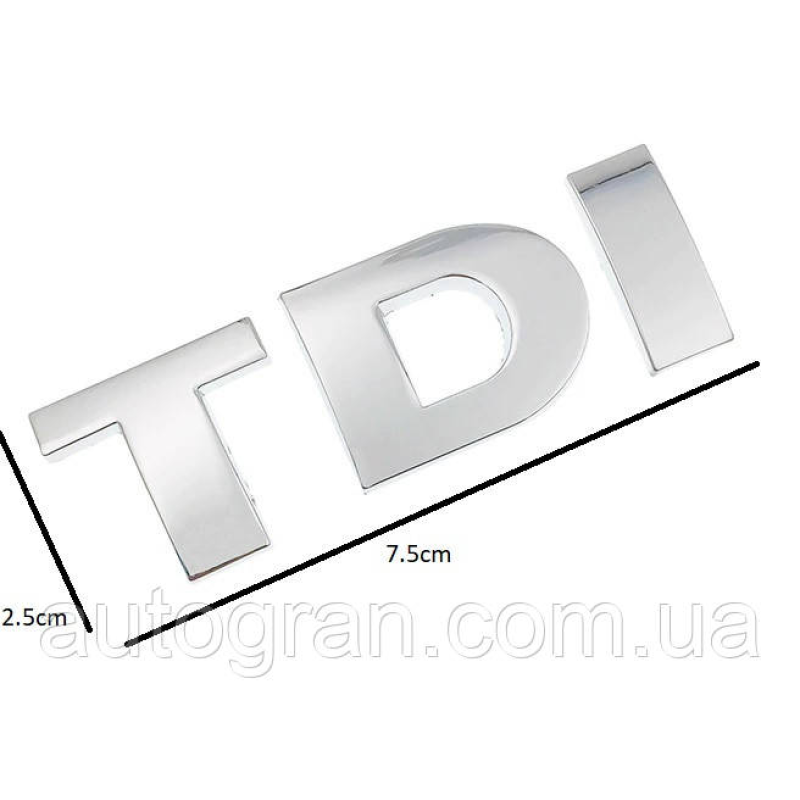 Емблема напис багажника VW Volkswagen TDI для Golf Passat Caddy Touran тип3
