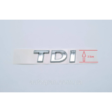 Емблема напис багажника VW Volkswagen TDI з 2009 р. тип1