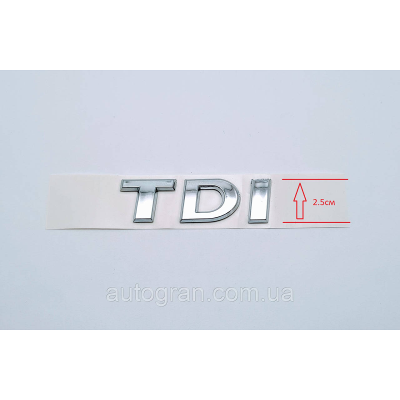 Емблема напис багажника VW Volkswagen TDI з 2009 р. тип1