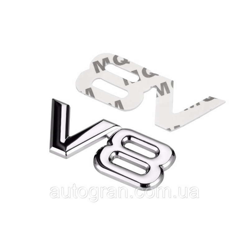 Емблема V8 хром