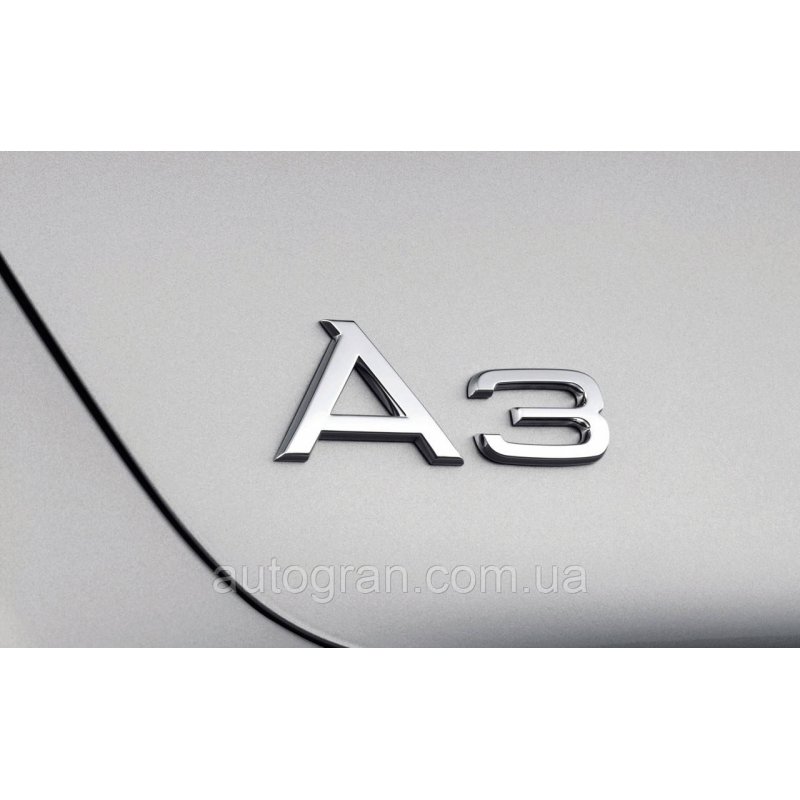 Емблема напис багажника Audi А3 Емблема напис багажника Audi А3