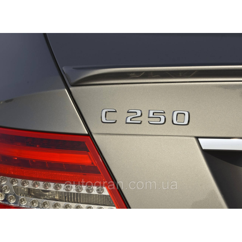 Емблема напис багажника Mercedes C250 Емблема напис багажника Mercedes C250